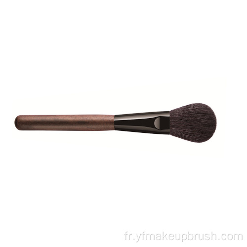 Brosse de maquillage en bois de sandale de cheveux de chèvre